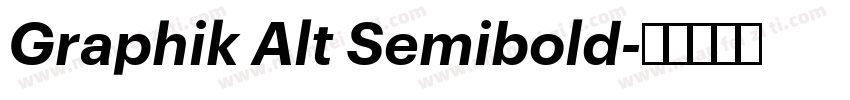 Graphik Alt Semibold字体转换